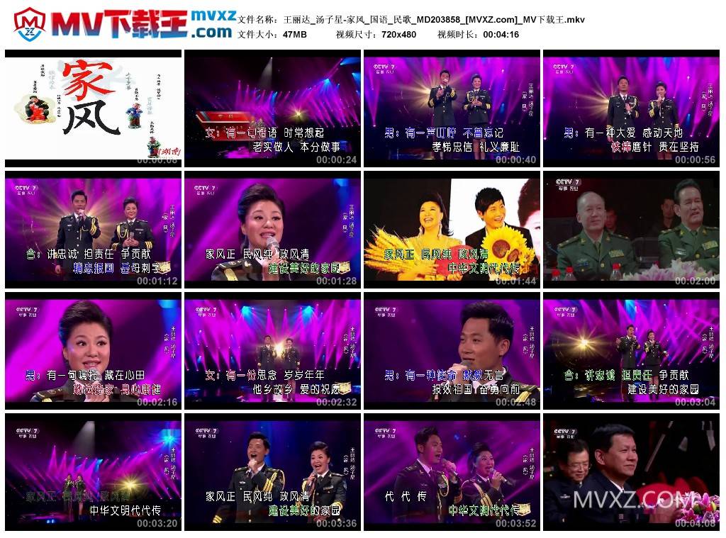 王丽达_汤子星-家风_国语_民歌_MD203858